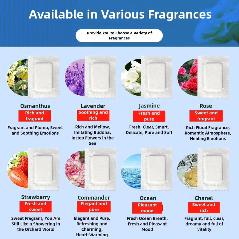 Car Air Outlet Aromatherapy Tablets Air Outlet Supplement Tablets Small Fan Pe Solid Fragrance Tablets 10/50/100/500PCS