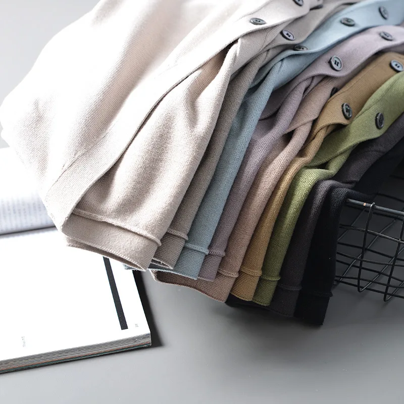 سترة رجالية ربيعية النسخة الكورية الجديدة سترة محبوكة فضفاضة وأنيقة سترة كبيرة متعددة الاستخدامات رقيقة