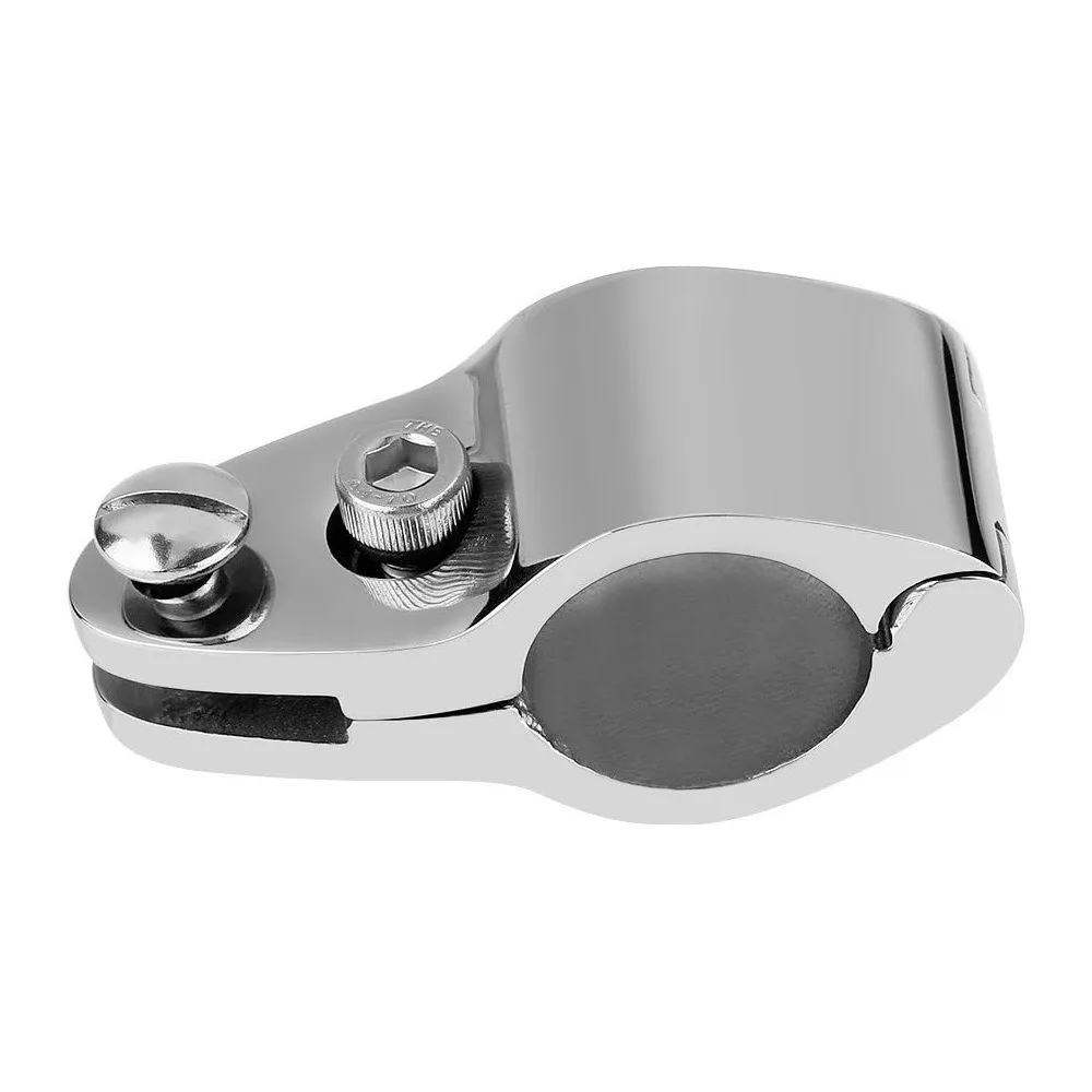 2Pcs 22mm-50mm Boat Bimini Top Hinged 316 Stainless Steel With 2 Screws Marine Hinge Easy Install Jaw Slide Marine Hardware