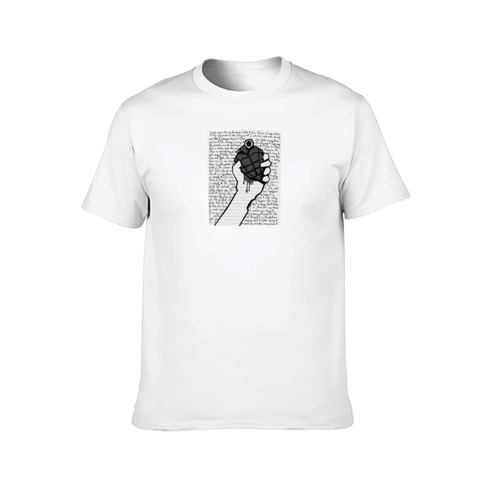 Green Day Schwarz-Weiß-Poster-T-Shirt, T-Shirts mit Aufdrucken, Anime-T-Shirts für Herren