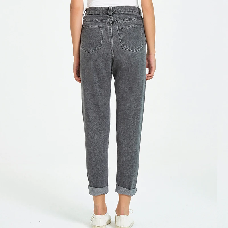 Modne podarte jeansy damskie, codzienne spodnie capri z haftem kwiatowym, dziury, efekt zniszczenia, damskie proste spodnie dżinsowe, styl uliczny.