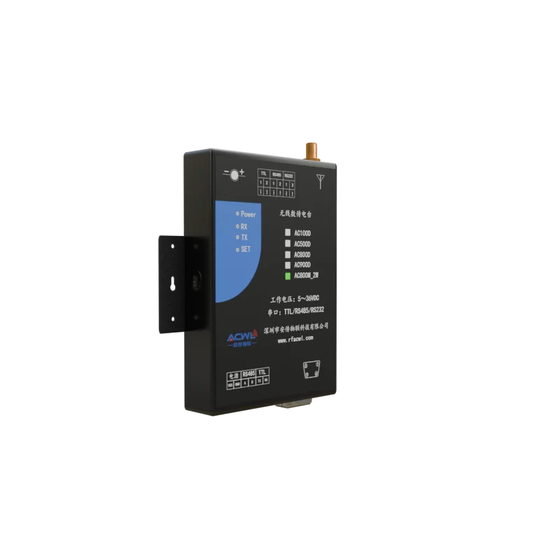 AC800MD 100mW Industrial LoRa Wireless Data Radio Long Range 3.5 5.5km for Smart Grid Environmental Monitoring Sensor Networks