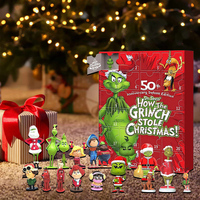 Christmas Advent Calendar 2024 Stitch Advent Calendar Box Panic Figure Doll 24 Day Halloween Christmas Countdown Calendar Gift