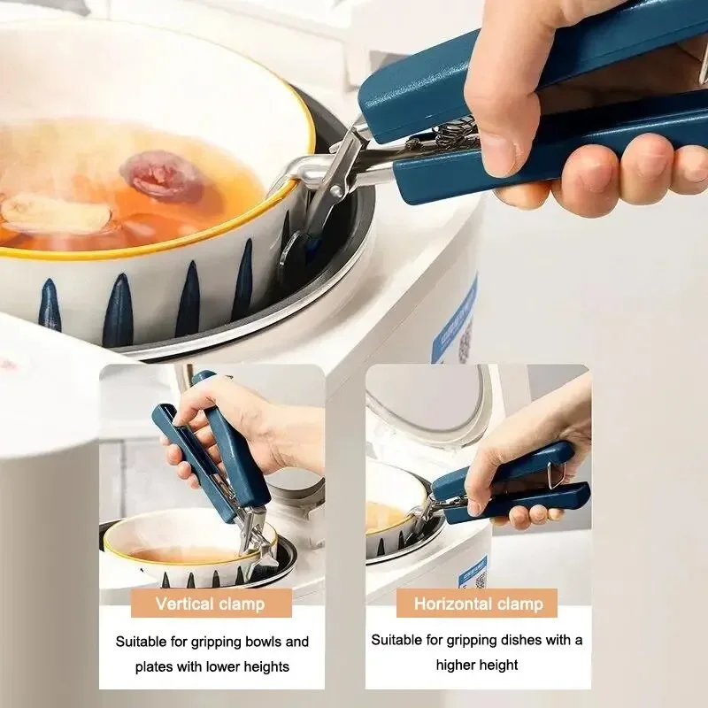 Bowl Clamp Anti Scald Clamp Kitchen Tool Clamp Steaming Vegetable Clamp Anti Slip And Anti Scald Hand Clamp Plate Rice spoon