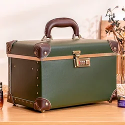 10 Inch Retro Ins Wind Girl Makeup Box Portable Travel Organizer Boxes Nail Beauty Toolbox Dresser Case For Cosmetics