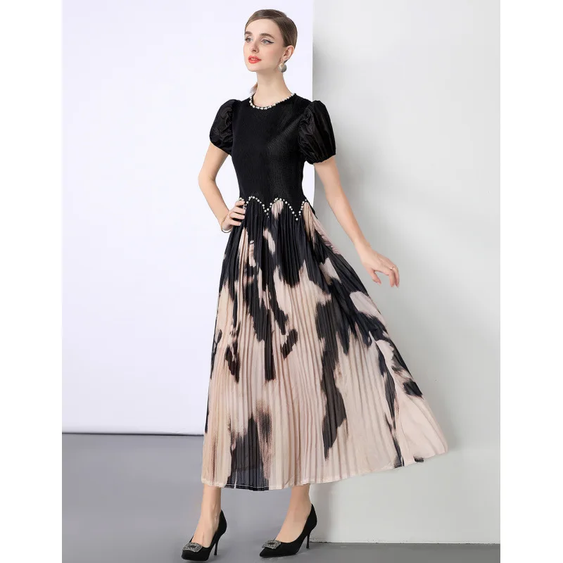 Direct S Plissé 90200 Pou Jupe taille moyenne Street Sle non contrainte Or Sve Thi Winter Dr pour W d'âge moyen...