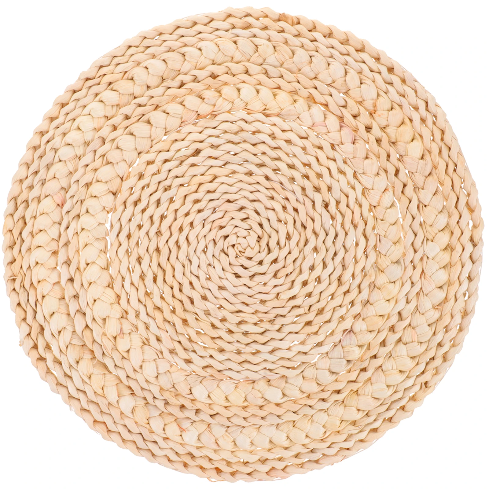 

Round Braided Heat Resistant Woven Dining Table Decor Household Cushion For Cutlery Woven Cushion Cups Vases