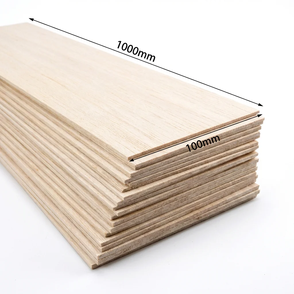 13 Thicknesses 0.75-10mm AAA+ Balsa Sheets 1000x100mm for RC Plane Boat Model DIY Craft Variety Pack