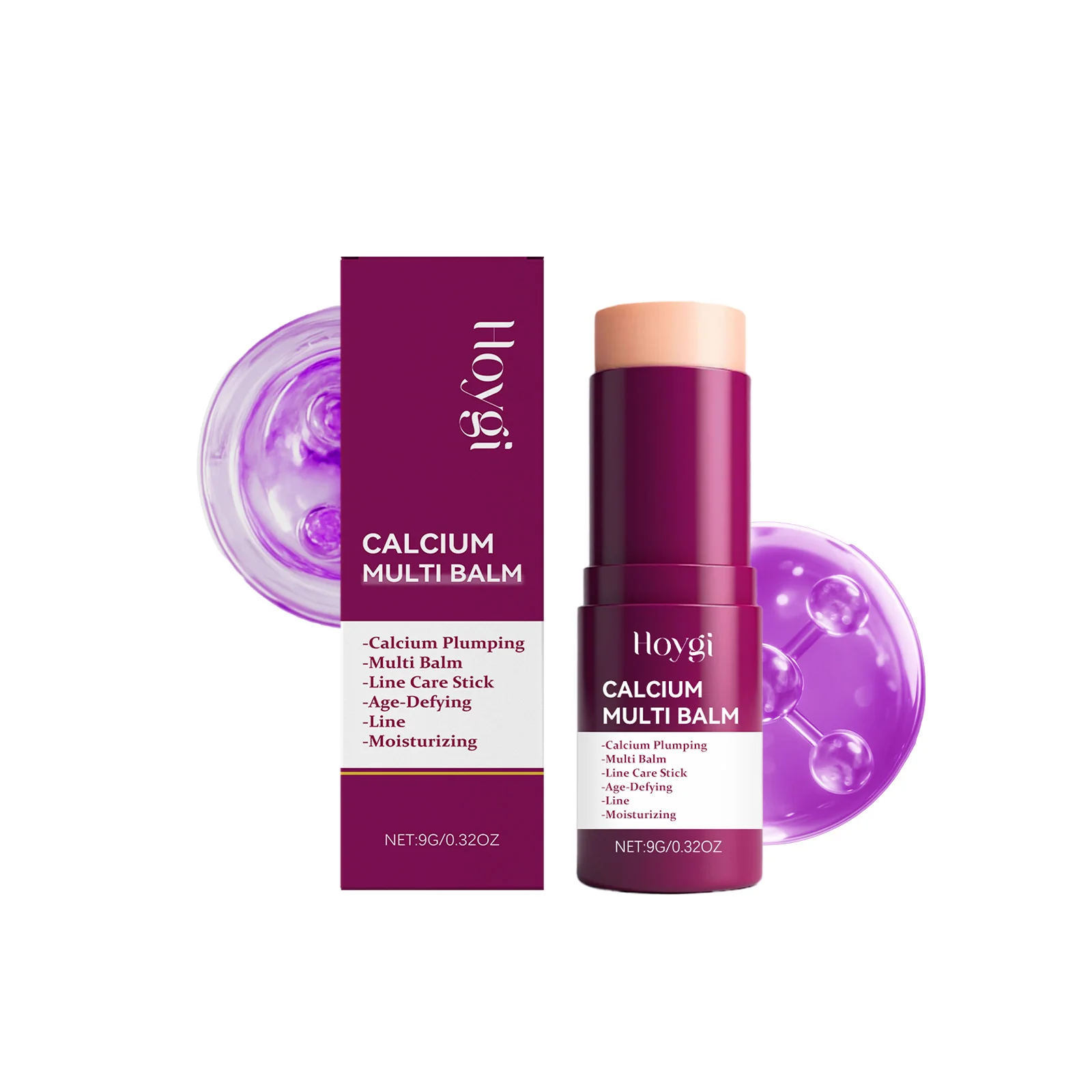 Calcium Muti Balm Fade Fine Lines Imrpove Dryness Skin Moisturizing Reduce Moisture Loss Firming Multi-purpose Stick Cream 9g