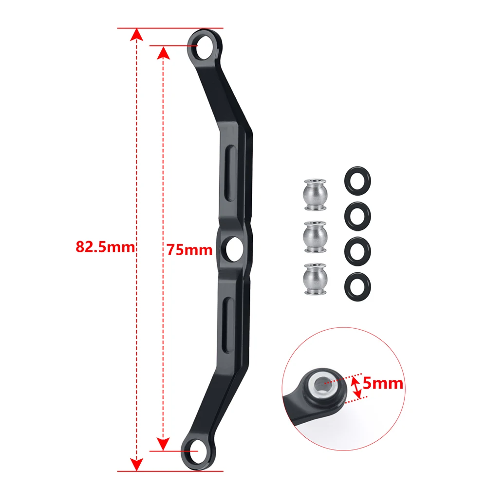 YEAHRUN TRX4M ze stopu aluminium/mosiądzu układ kierowniczy pręt łączący dla TRX-4M Bronco obrońca 1/18 zdalnie sterowany samochód gąsienicowy