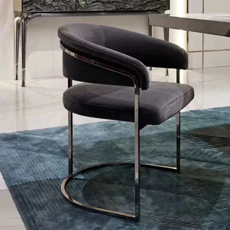 Modern minimalist designer chair, office light luxury desk dining chair, tea table chair
