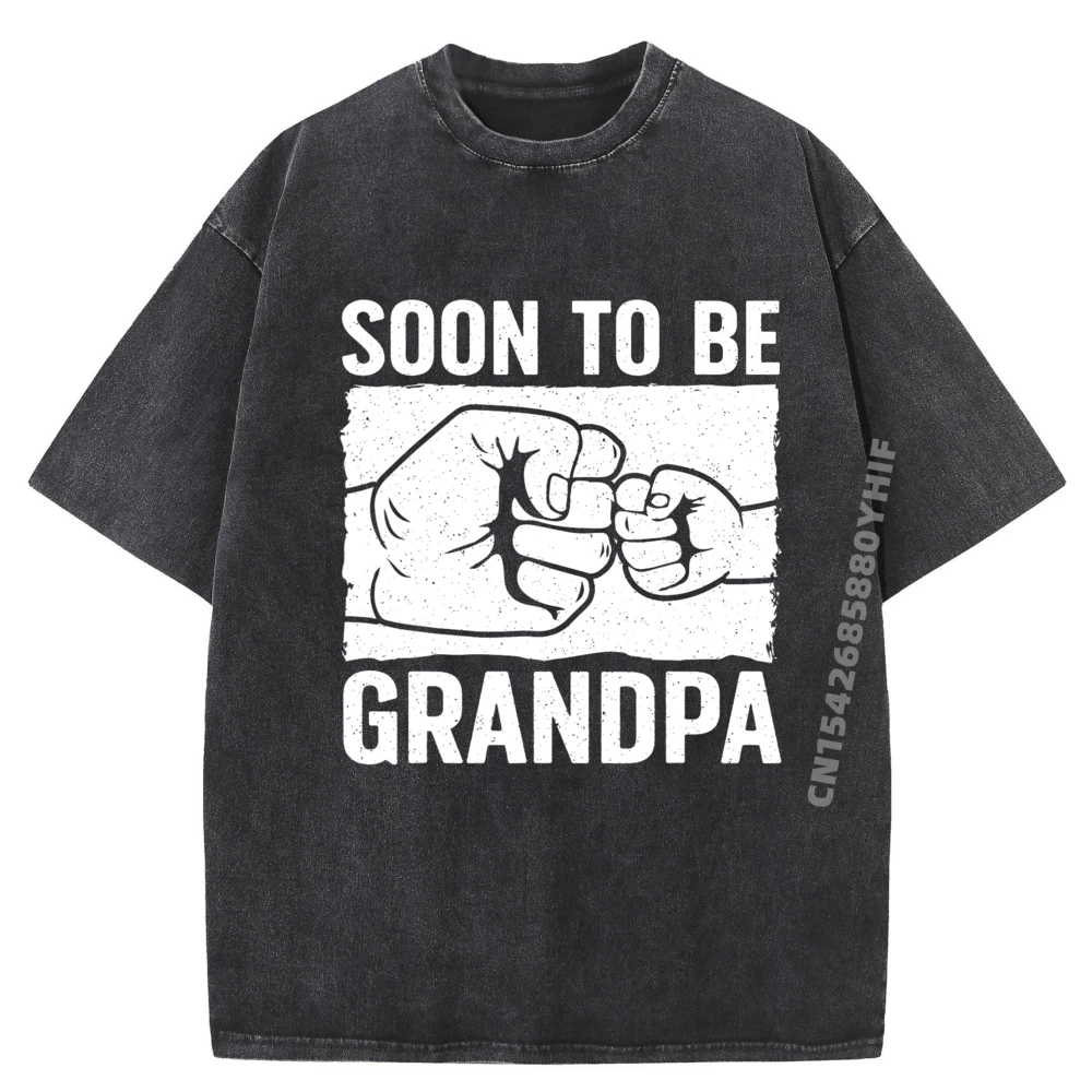

Soon To Be Grandpa Art For Dad Granddad Grandparent Grandpa Черная футболка Мужская футболка с принтом Мужская потертая рубашка в стиле ретро