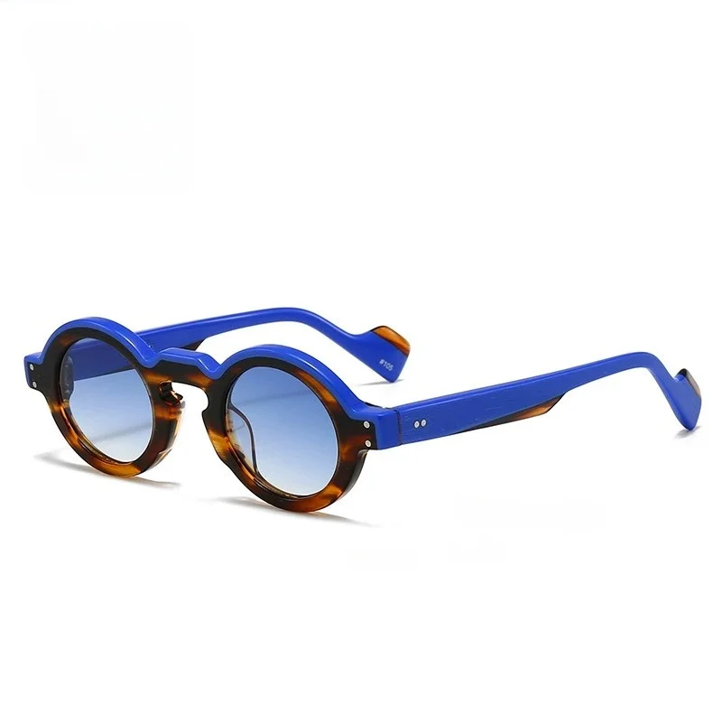 Professor Belight Optical Round Shape Vintage Retro Acetate Men Women Cool Fashion Trendy Sunglasses With Case