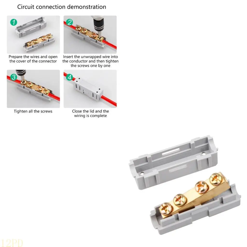 12PD Brasses Cable Connector Flame Retardant Shell Double Screw Secure Fixation System
