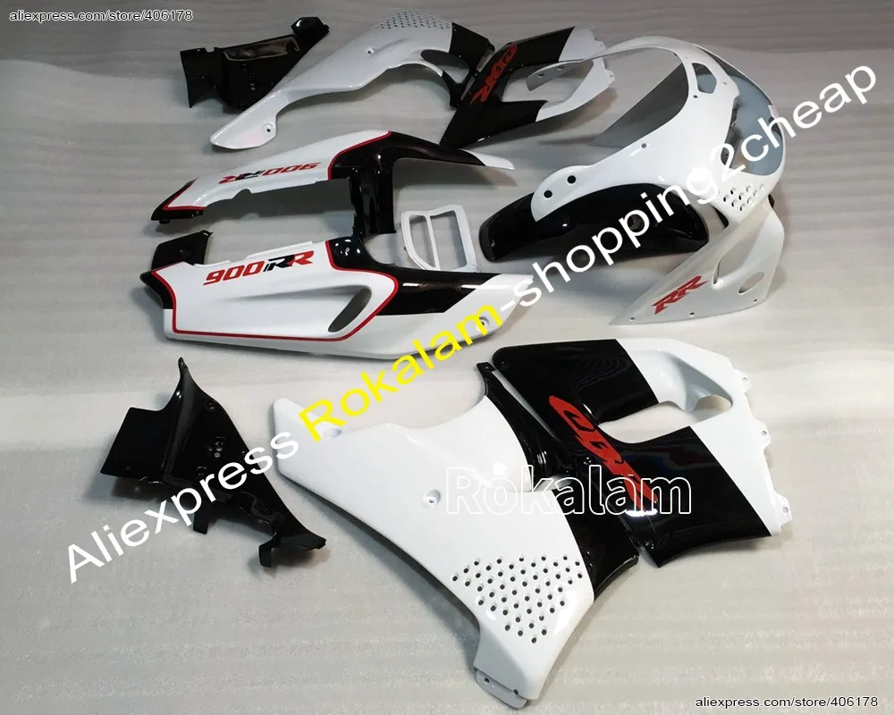 Fairing Kit Fit For Honda CBR900RR 893 94 95 1994-1995 White Black Motorcycle Sports Bike Body Works Fairings