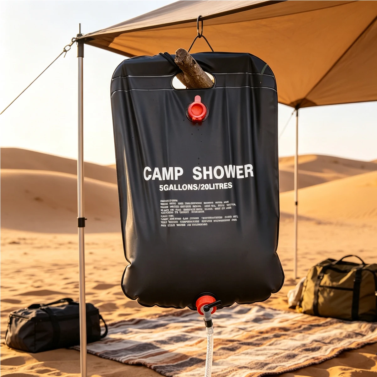 Outdoor Picnic Water Storage Bag Bathing Large Capacity Portable Camping Shower Car Washing Accessories Foldable Bucket Pipe Can