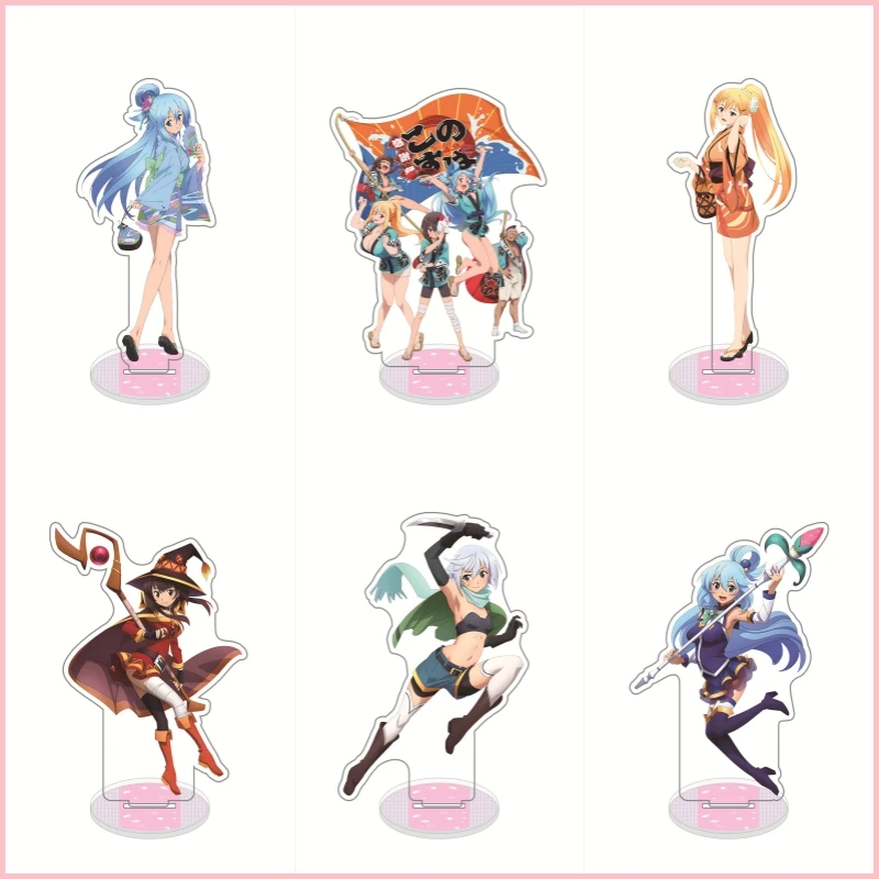 كونوسوبا: نعمة الله على هذا العالم الرائع! أنيمي الظلام أكوا ميجومين ساتو كازوما الاكريليك الشكل حامل المشجعين الهدايا 15 سنتيمتر #1