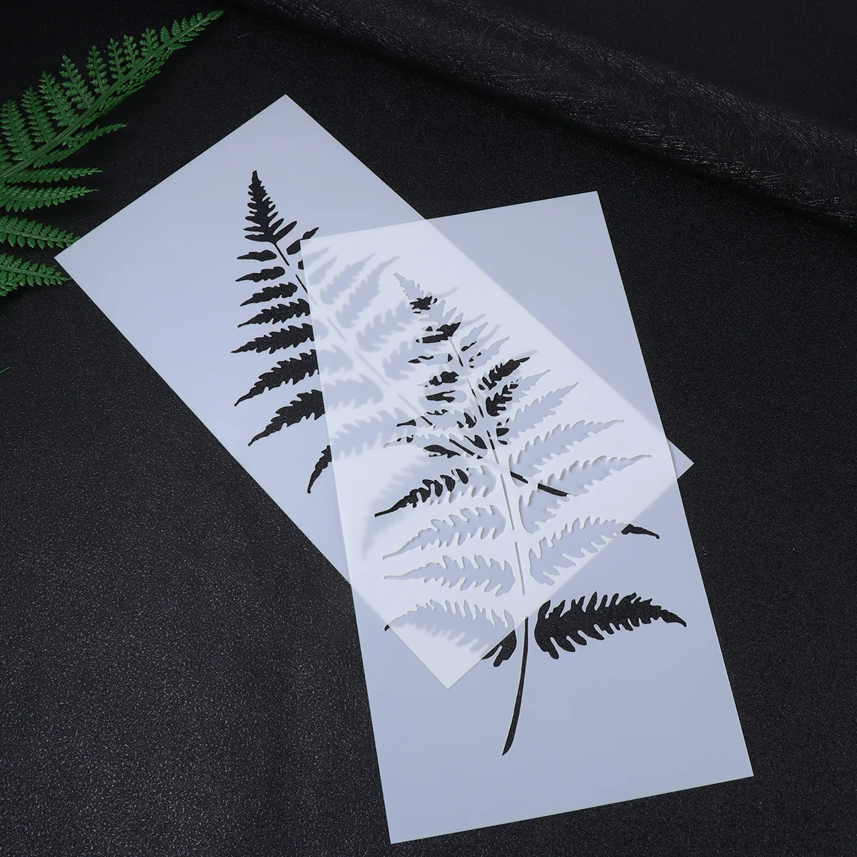 

5Pcs Premium Plant Pattern Hollow Stencil for Cake Decorating Reusable Plastic Baking Template Painting Graffiti Tool