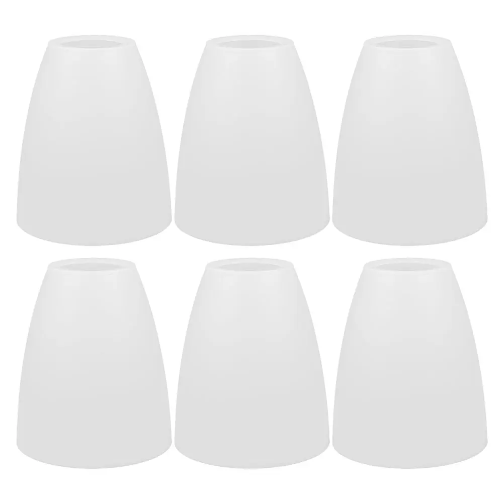 

6pcs Lamp Shade Chandelier Replacement Plastic Light Cover White Multi-Purpose Bowl Dome Floor Bedroom Fixture Horseshoe