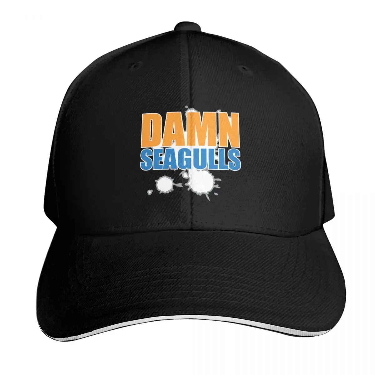 Damn Seagulls Text With Bird Poop Splatters Baseball Cap Unisex for Men Women Outdoor Golf Running Hiking Summer Beach Travel