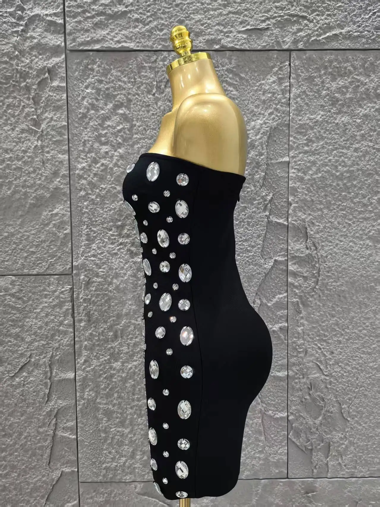 Minimaliste Sexy bretelles brillant paillettes plumes moulante Mini robe célébrer discothèque fête anniversaire vacances tenue