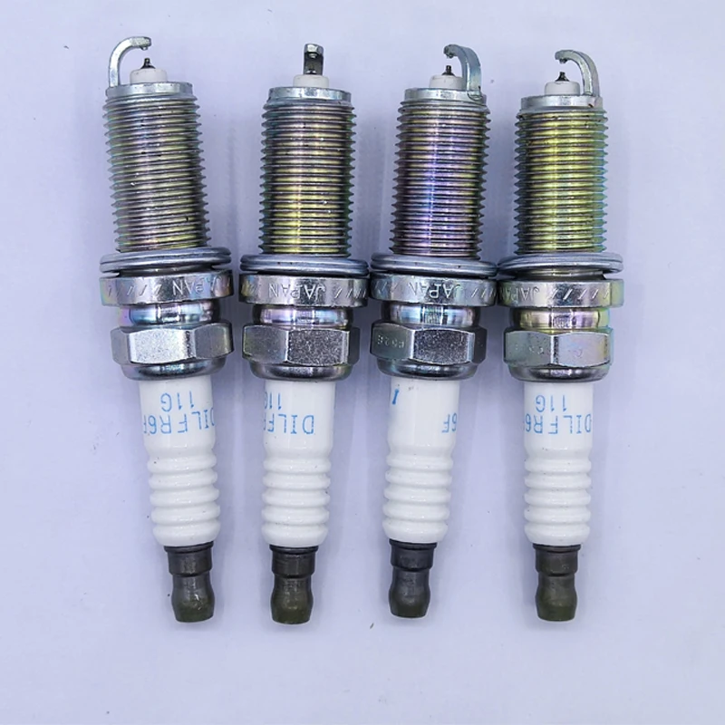 4pcs 12290-RBJ-003 DILFR6F11G Dual Iridium Spark Plug For Honda Hybrid Civic IX 1.5L Insight 1.3L 12290RBJ003 DILFR6F-11G