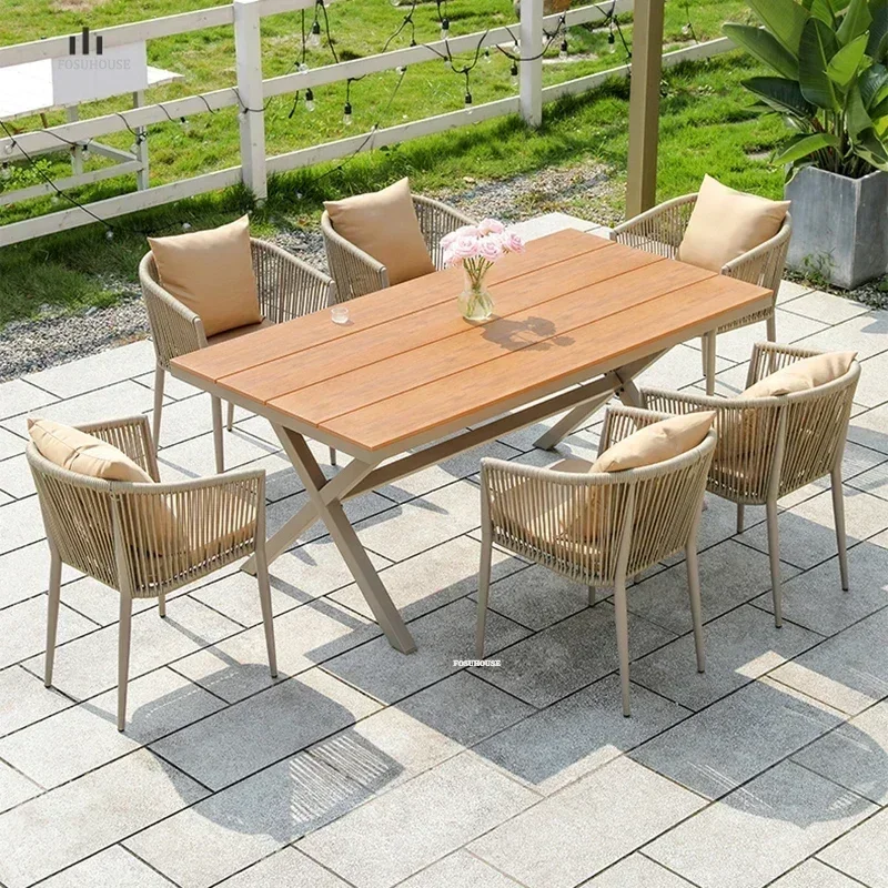 Garden Furniture Sets Hotel Outdoor Chairs Tables Creative Waterproof Sun Protection Outdoor Patio Furniture Outdoor Set
