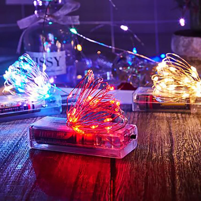 3M LED String Lights Battery Powered Copper Wire Garden Fairy Light For Home Christmas Wedding Party Holiday Decoration Lighting