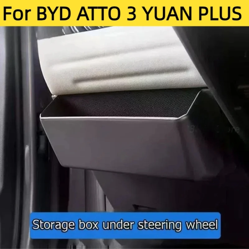 

Box Under The Steering Wheel for BYD ATTO 3 Storage Yuan PLUS with Box for Storing Modified Equipment Inside The Car Accessories