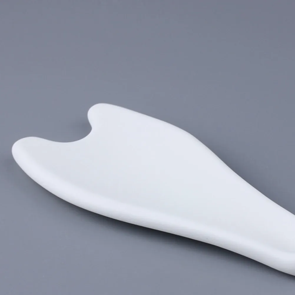 Plaque de massage en céramique pour les jambes, blanche, fine, lisse, outil de massage pour le visage, le cou, le dos, spa à domicile pour femmes