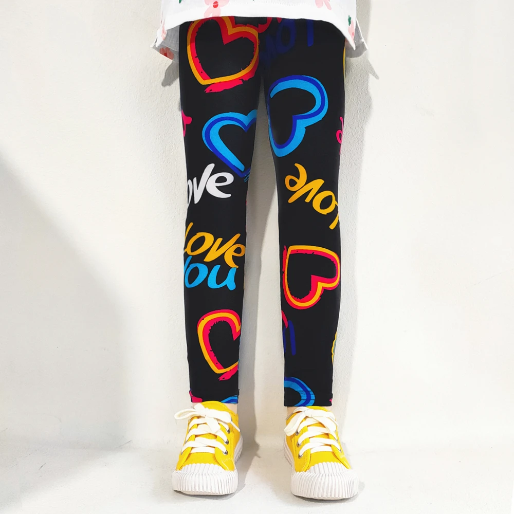 Mädchen Leggings Mode Cartoon Enge Hosen Frühling und Herbst Baby Mädchen Slim Fit Blumen Leggings Sommer Kinder Hosen – Detail 12