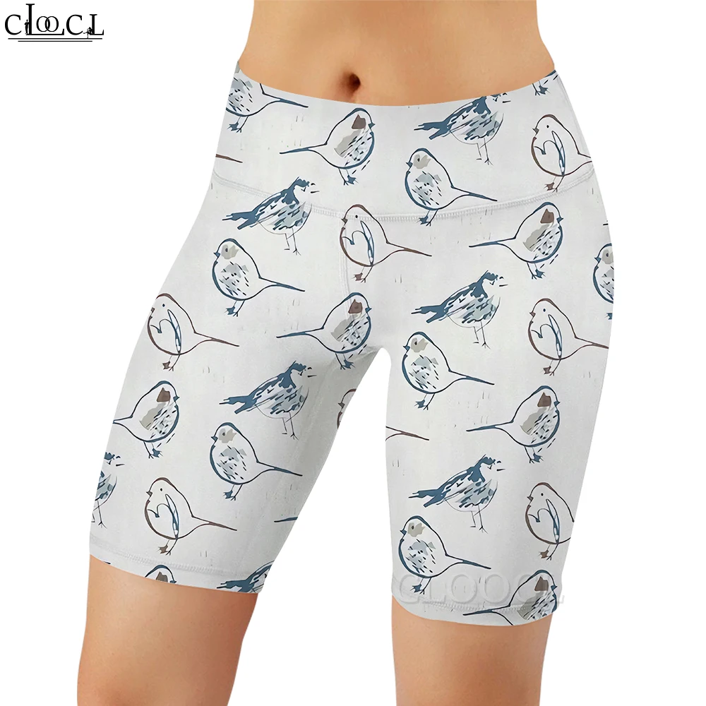 CLOOCL Casual Frauen Enge Shorts Cartoon Welpen Muster 3D Gedruckt Leggings für Weibliche Gym Training Jogging Sexy Nahtlose Shorts