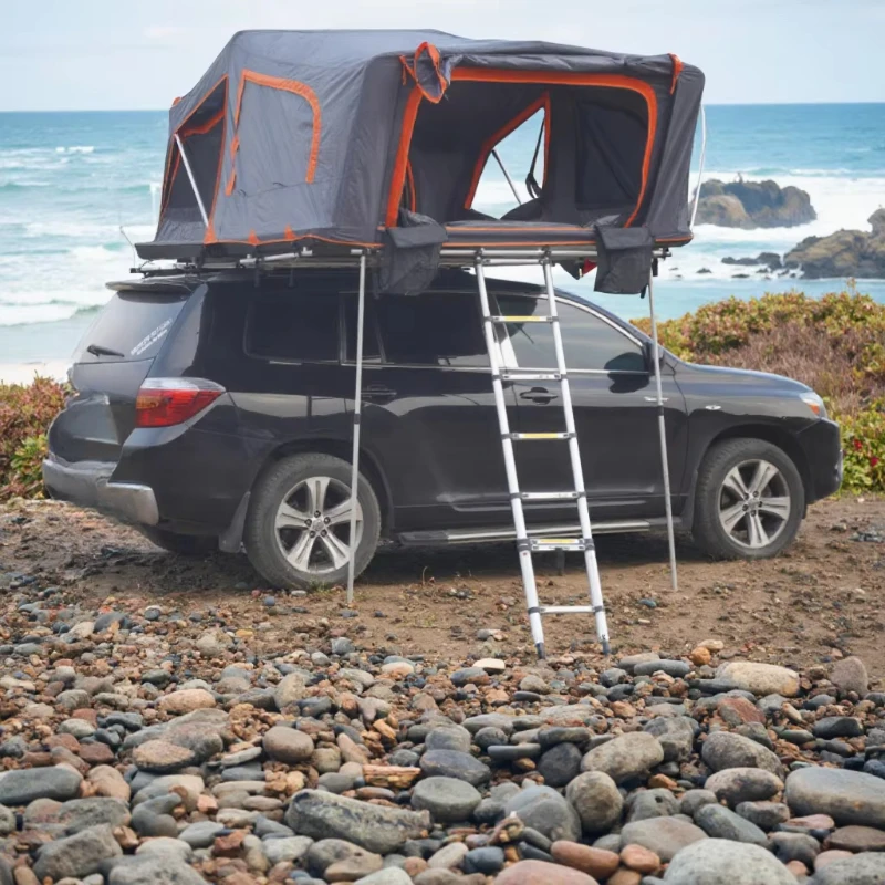 

Foldable aluminum roof tent with ladder, popular Oxford style