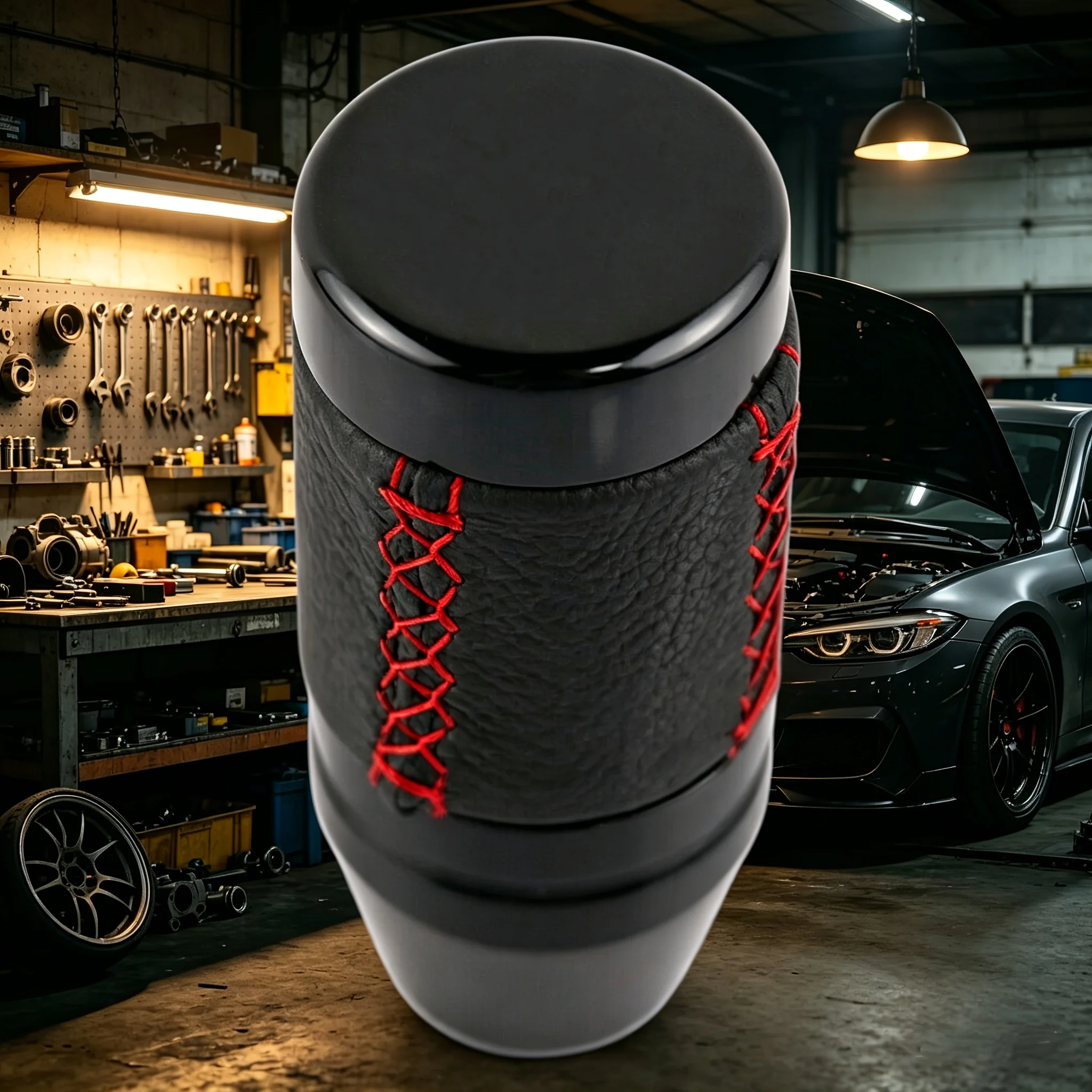 Car Modification: 84mm universal Gearshift Knob Manual Gearshift Lever Handle Leather Gearshift Head Shift Lever Shaft