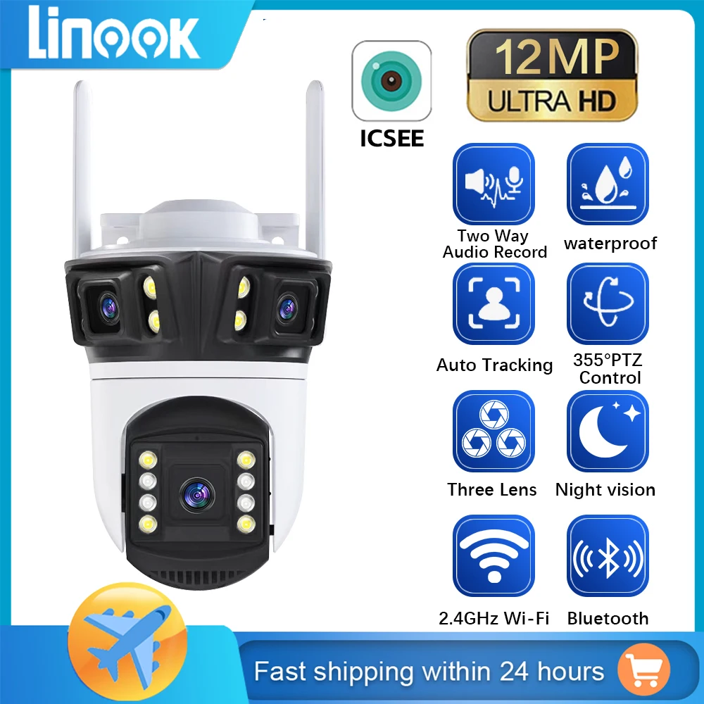 linook icseewifi4k lente dupla camera 8mp cctv sem fio ao ar livre camera de protecao de seguranca ip camera de seguranca wifi 01