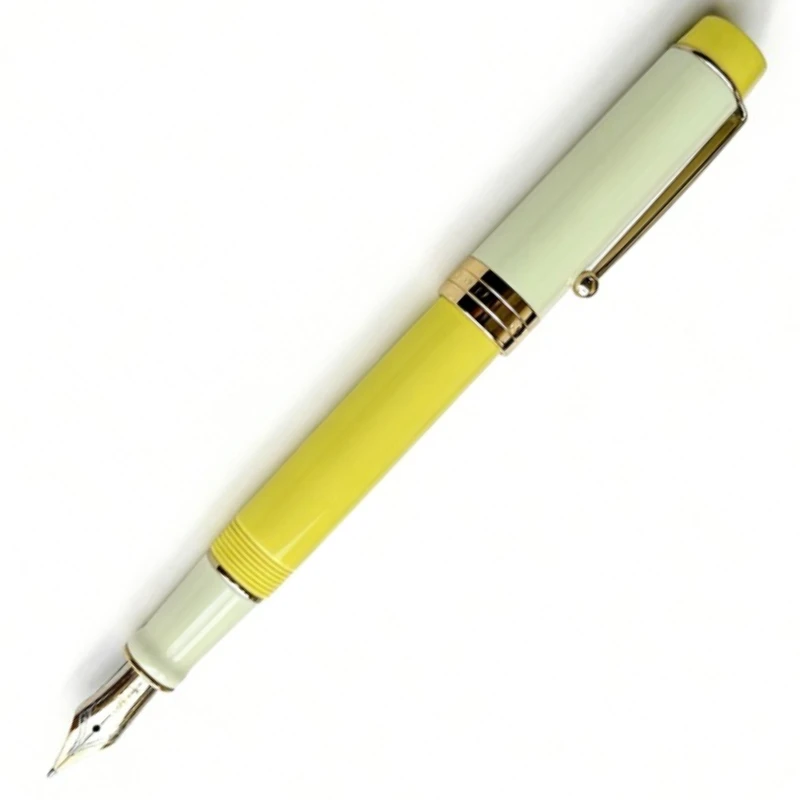 cheap-sale-pen-jinhao-fountain-pen-hand-pushed-long-knife-nib-ef-f-b-05-10-yellow-acrylic-calligraphy-penpk-admok-m800