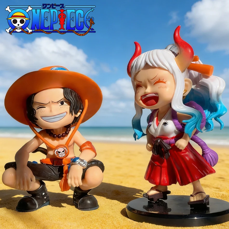 

High quality 13cm One Piece Ace Yamato Anime characters Action figures PVC collection Model Toy Car Ornaments Birthday Gift