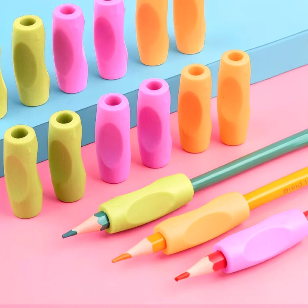 Soft Pencil Grips For Writing Correction Kids Ergonomic Finger Posture Trainer School Student Learning Accessories