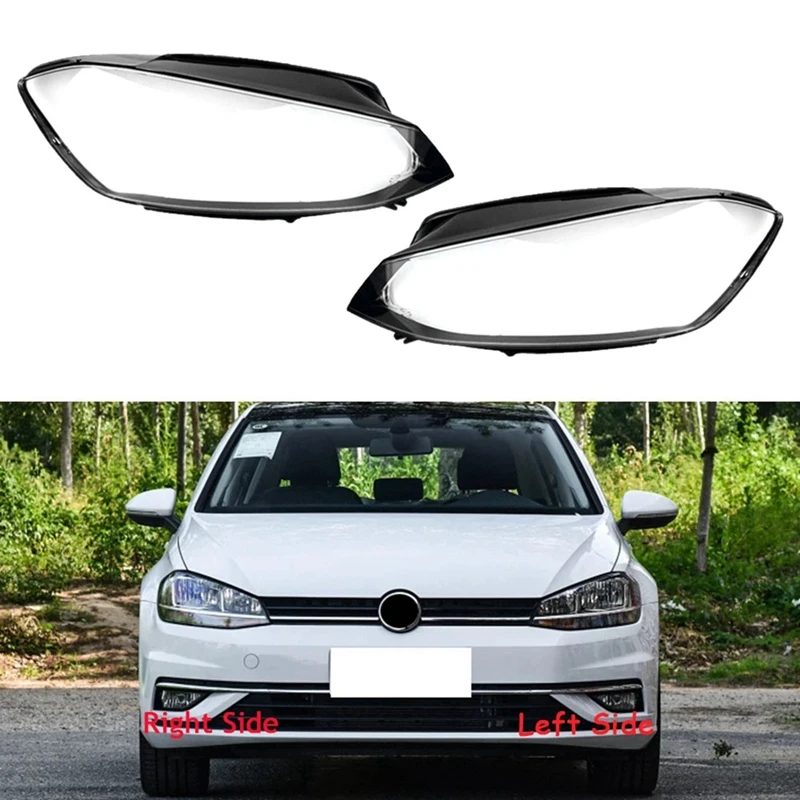 Car Headlight Shell Lamp Shade Transparent Lens Cover Headlight Cover For VW Golf 7.5 MK7.5 GTI GTR 2018 2019 2020