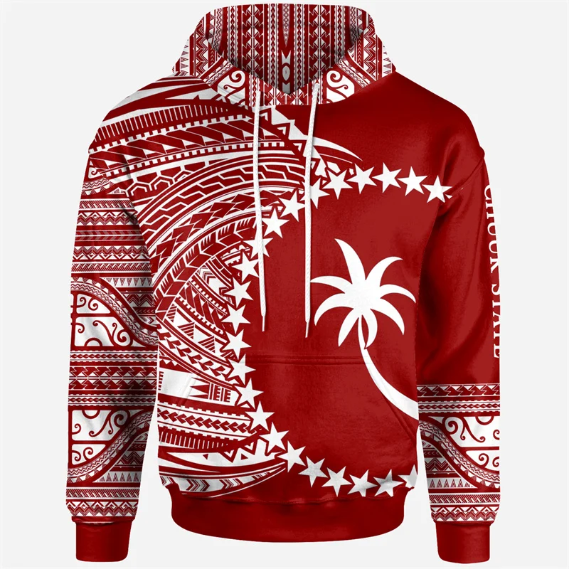 3D Printing Chuuk State Coat Of Arms Polynesian Tattoo Lapu Lapu Sun Tribal Hoodies For Men Kid Fashion Hooded Hoody Pullovers