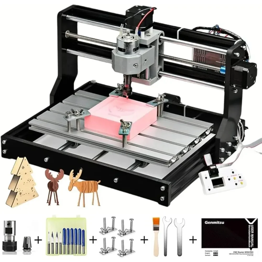 CNC 3018-PRO Router Kit GRBL Control 3 Axis Plastic Acrylic PCB PVC Wood Carving Milling Engraving Machine