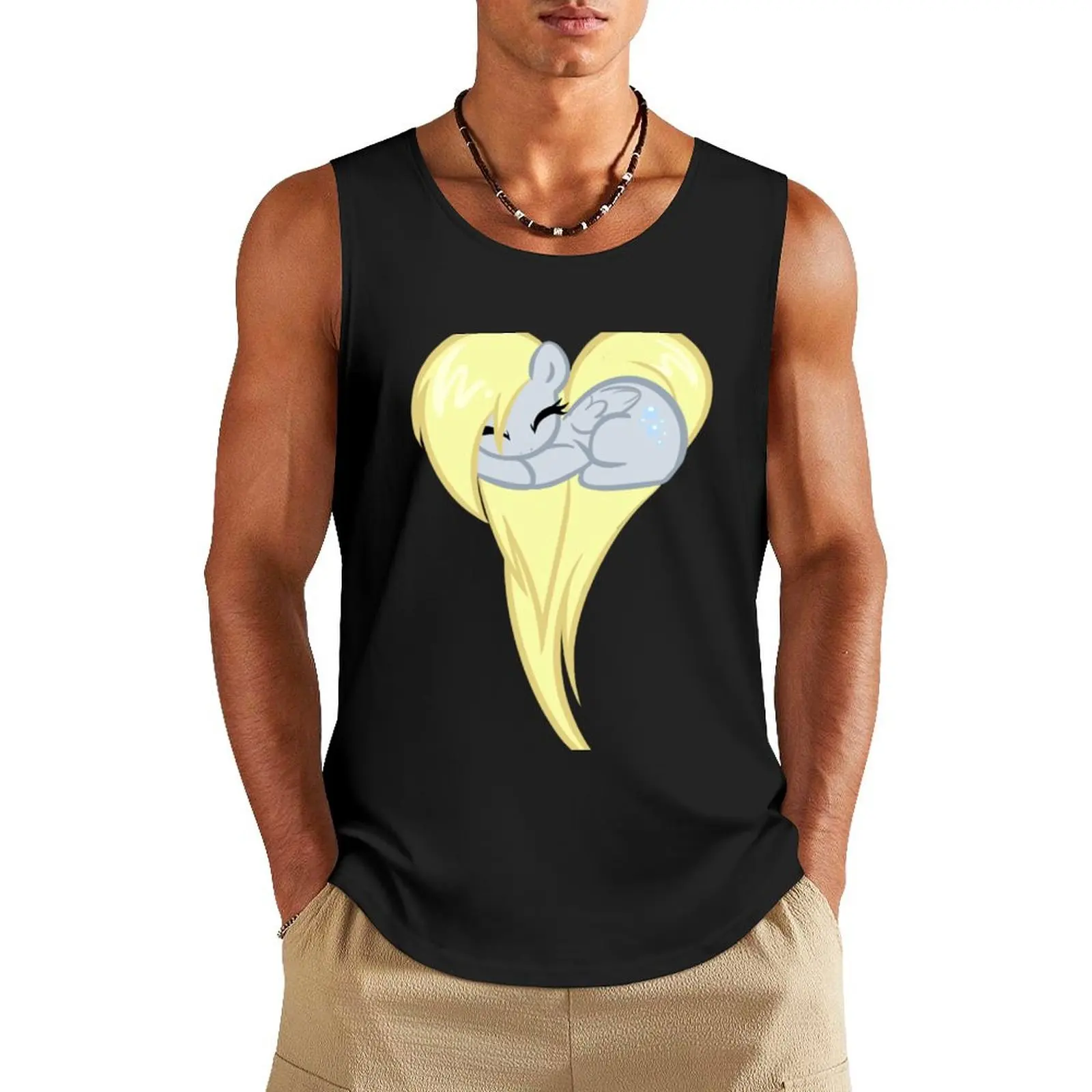 

Heart Of Derpy Tank Top sleeveless gym shirts male sports t-shirts for men T-shirts men Working vest
