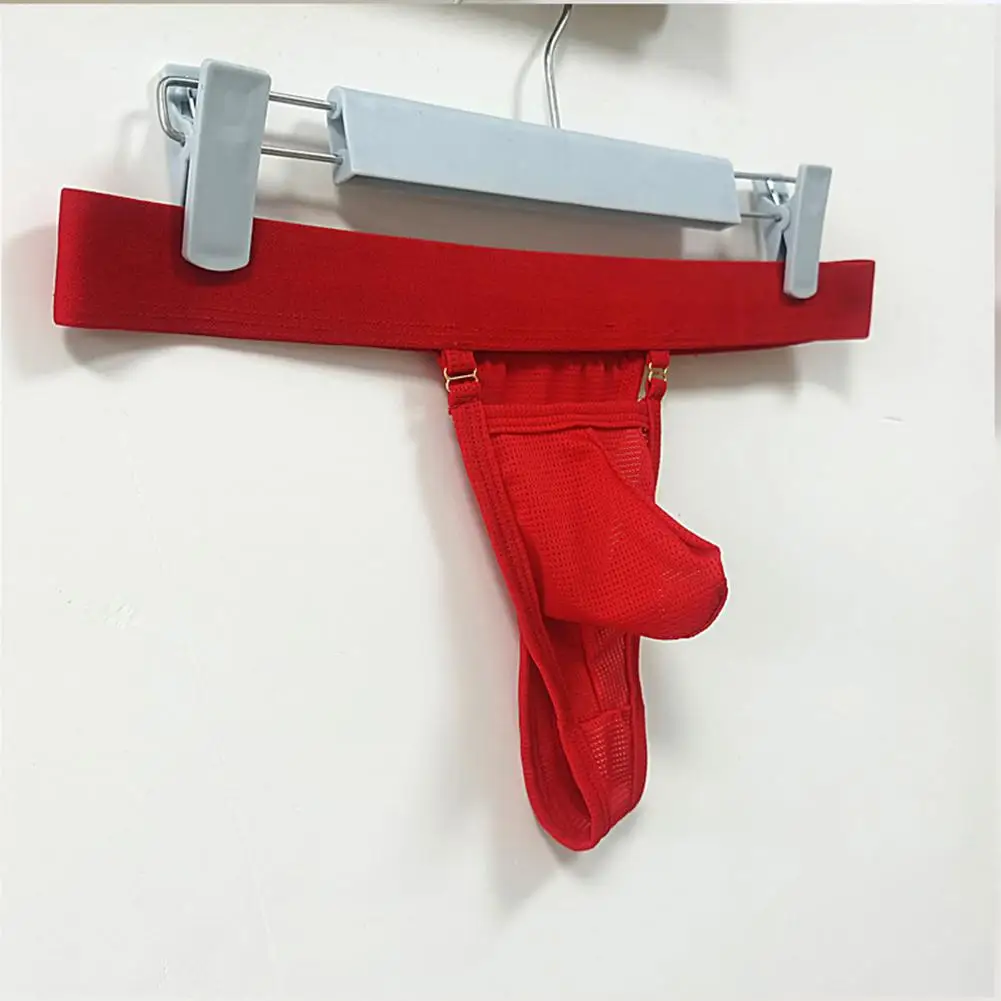 Mesh Underpants Men Underwear Black Comfortable Pouch Thongs For Men Panties Applicable Gender Male Pouch Design Soft Material
