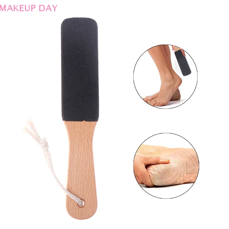 1PCS Professional Pedicure Rasp Tool For Dead Skin Crack Heels Beech Wood Foot File Rasp Callus Remover Foot Scrubber