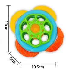 부드러운 아기 잡기 공 딸랑이 벨볼 조기 교육 교육용 감각 장난감 신생아 선물 어린이를위한 무작위 색상