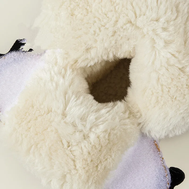 Bottes de neige en peluche imperméables pour enfants, chaussures polyvalentes, garde au chaud, coton, garçons et filles, bébé, hiver