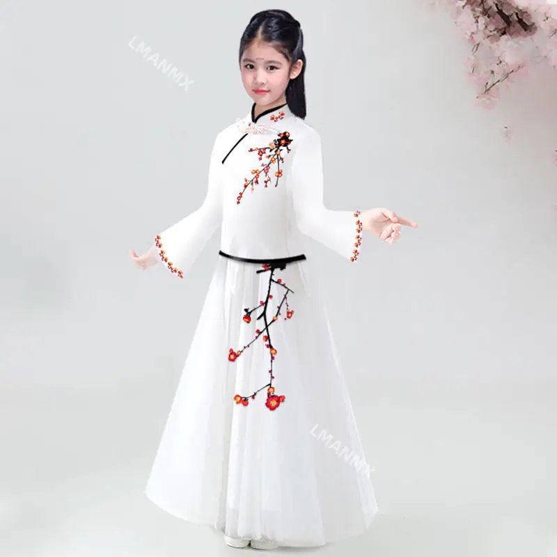 New Kids Chinese Ancient China Princess Clothes Children Tang Suit Summer Chinese Hanfu Dress Girls Chinese Ancient Costumes