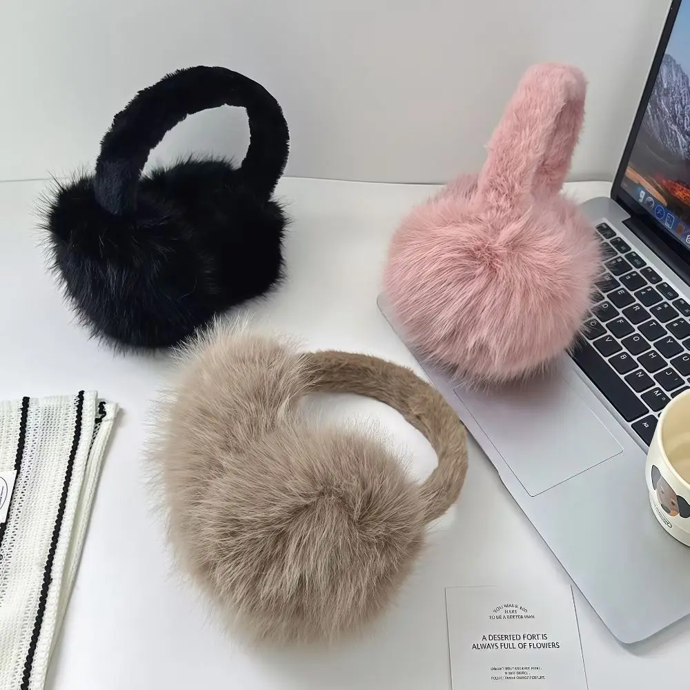 Winter Warm Foldable Earmuffs Thickened Antifreeze Soft Earflaps Cold Protection Folding Ear Warmer For Women Men Outdoor