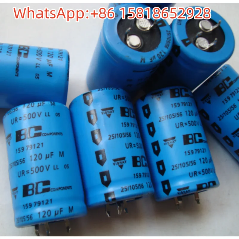 2pcs 500V 120UF 25*40mm replacement for 100UF 450V VISHAY-BC high-end amplifier high-voltage filter capacitor
