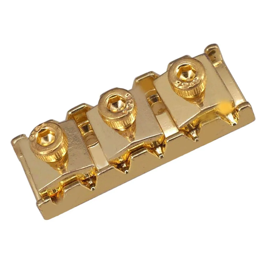 Nut String Locking Nut Locking Nut Nuts 15.5mm Width 4 PCS Gold Metal With Mounting Screws For SQ Electric Guitar